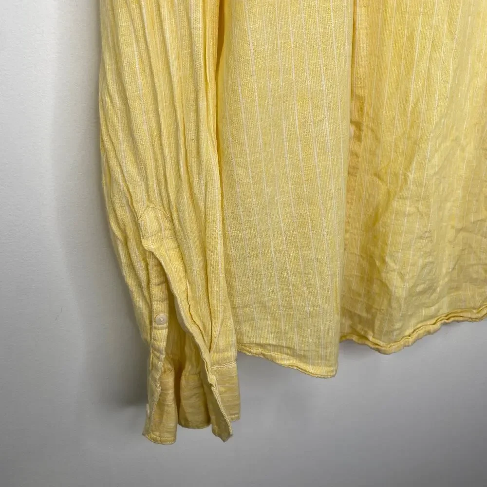 Levi's Sunset Mimosa Yellow One Pocket Button Up Shirt Men's Size Large L‎